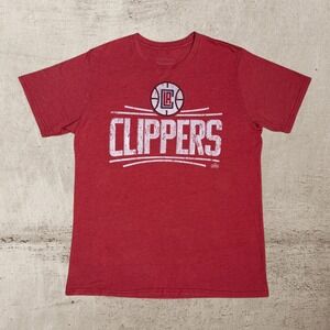 Los Angeles LA‎ Clippers T-Shirt Men's Large Red NBA Basketball Graphic Tee